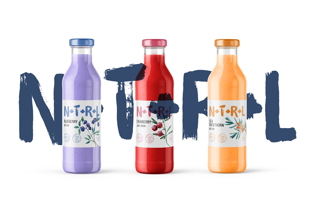 天然飲料，果汁的 品牌的包裝設(shè)計