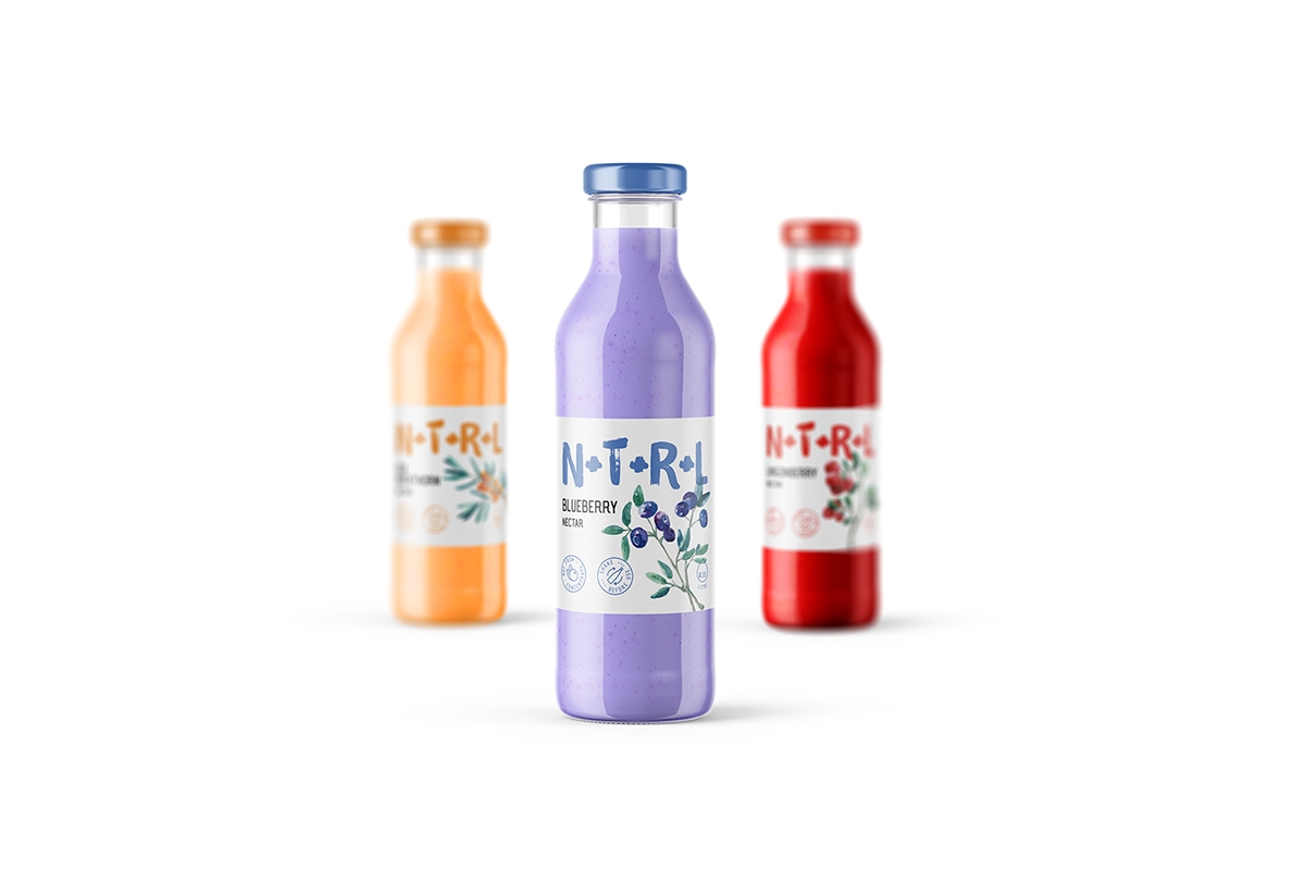 天然飲料，果汁的 品牌的包裝設(shè)計