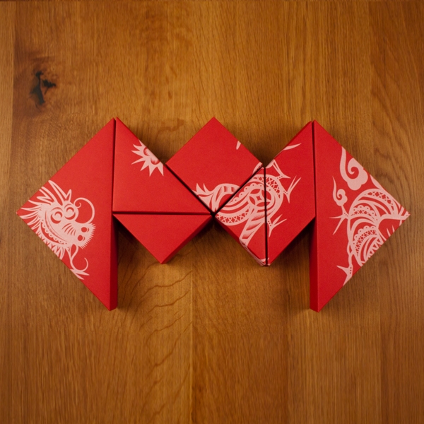春節(jié)禮品盒包裝設(shè)計(jì)，新年七巧板的妙用