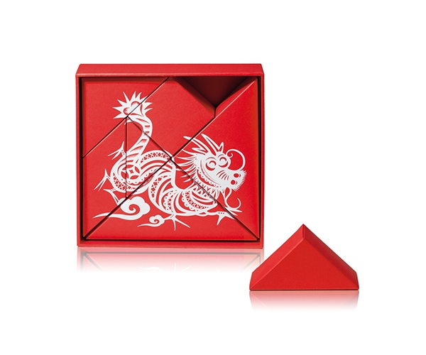 春節(jié)禮品盒包裝設(shè)計(jì)，新年七巧板的妙用
