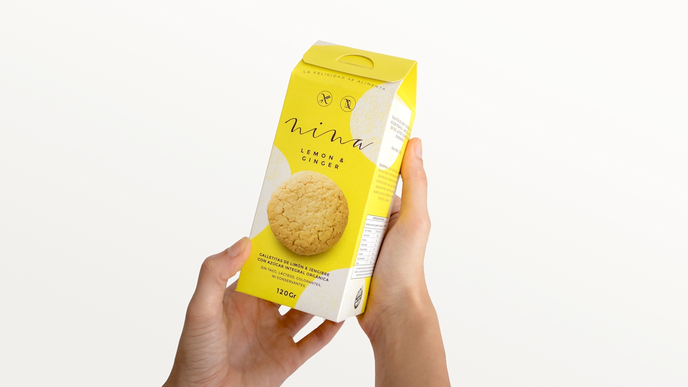 金色（香草）、巧克力色（可可和巧克力）和檸檬姜系列餅干食品包裝設(shè)計