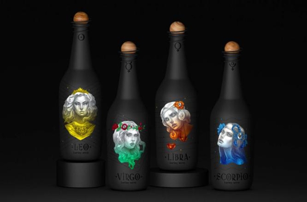 十二星座化身冷艷美女，與你共飲葡萄酒