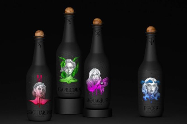 十二星座化身冷艷美女，與你共飲葡萄酒